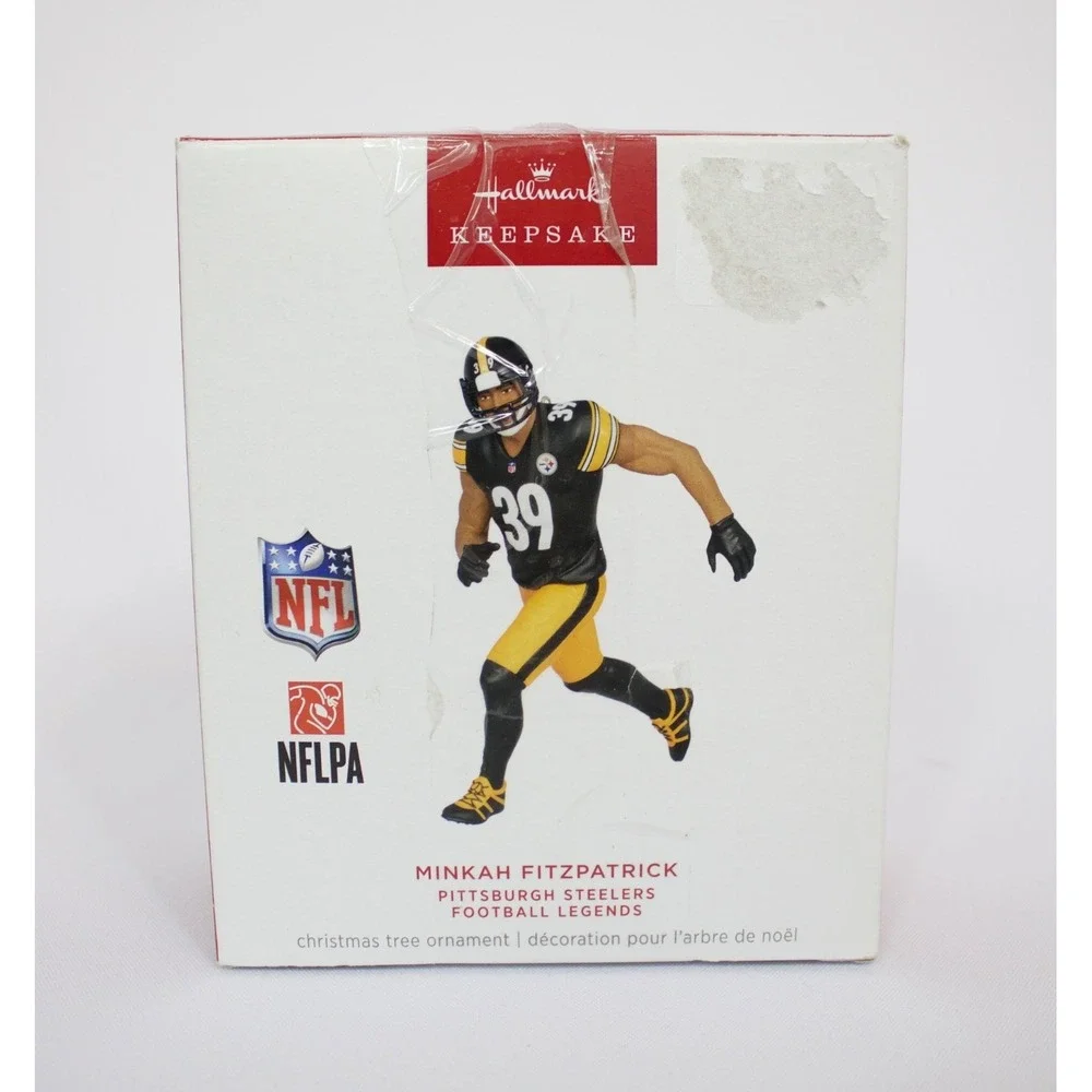 Hallmark 2024 NFL Pittsburgh Steelers Minkah‎ Fitzpatrick Ornament with Box